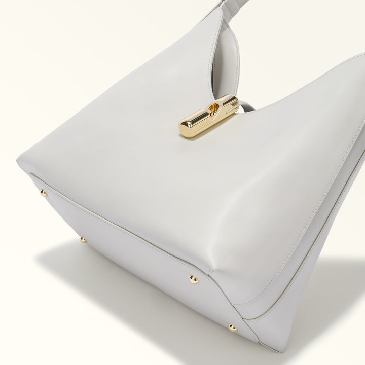 Furla Goccia M Shoulder Bag Grey/White