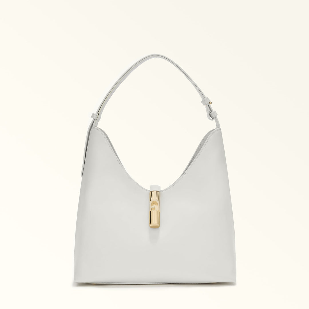 Furla Goccia M Shoulder Bag Grey/White