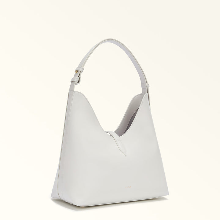Furla Goccia M Shoulder Bag Grey/White
