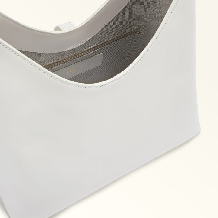 Furla Goccia M Shoulder Bag Grey/White
