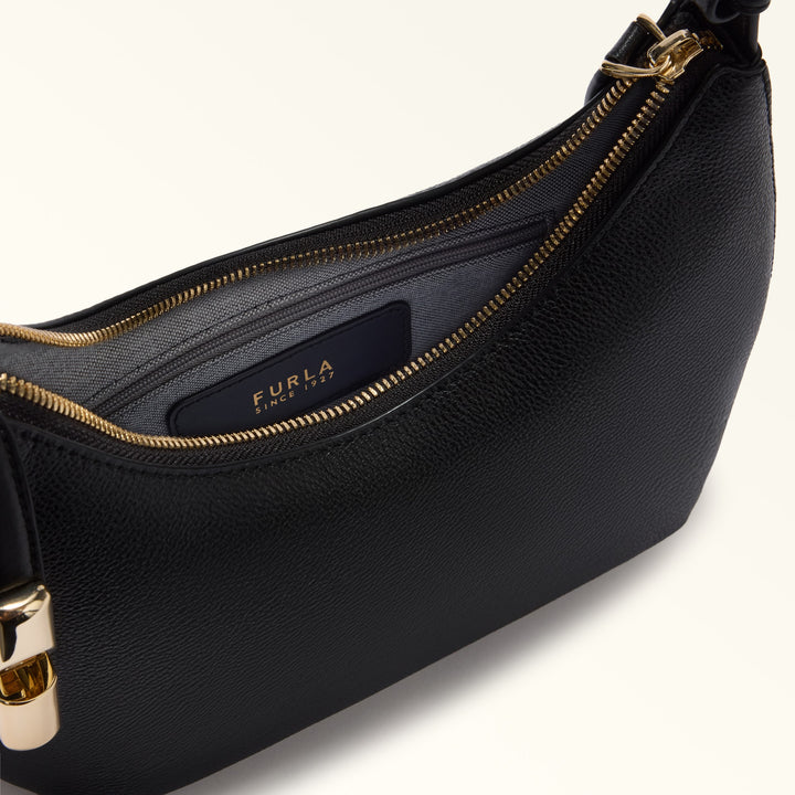 Furla Skuldertaske S Goccia Læder Sort