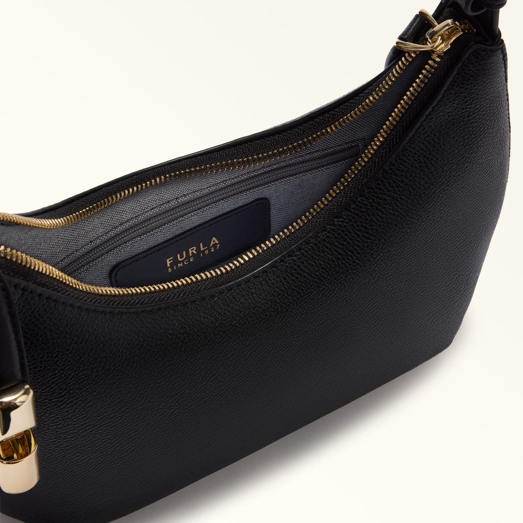Furla Skuldertaske S Goccia Læder Sort