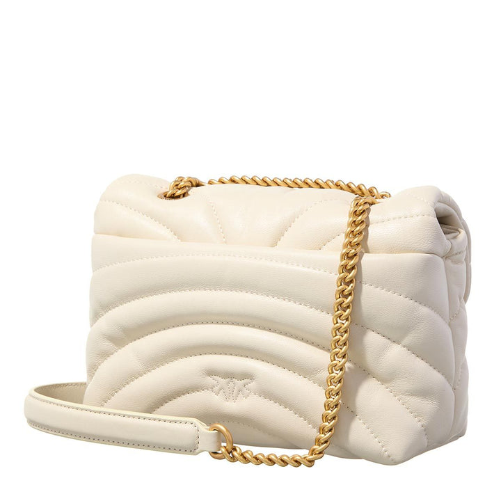 Pinko Handväskor Love Puff Classic Cl Sheep Nap Vit