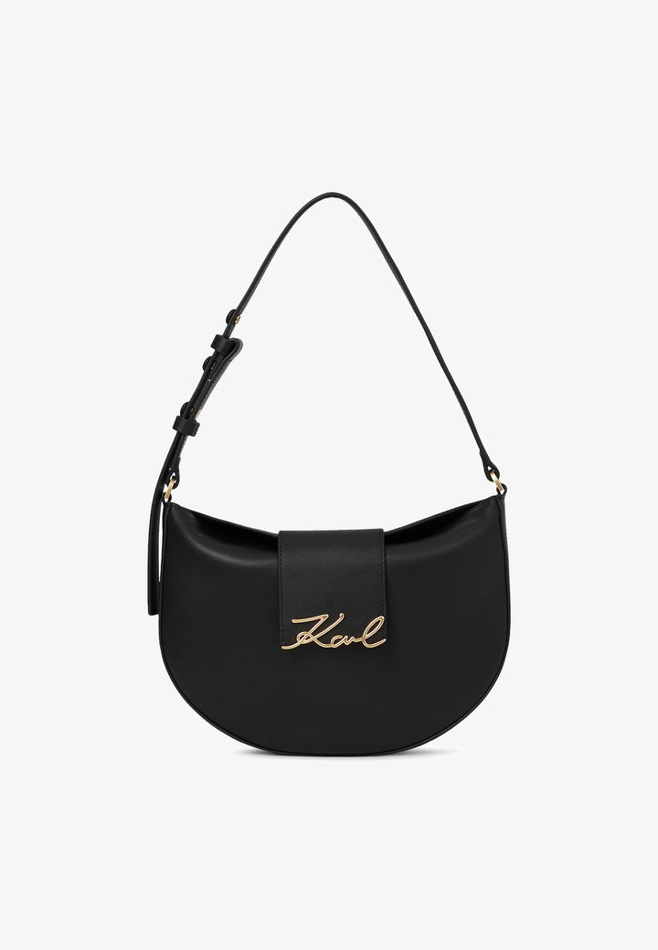 Mala de ombro Karl Lagerfeld K/Signature Preto/Dourado