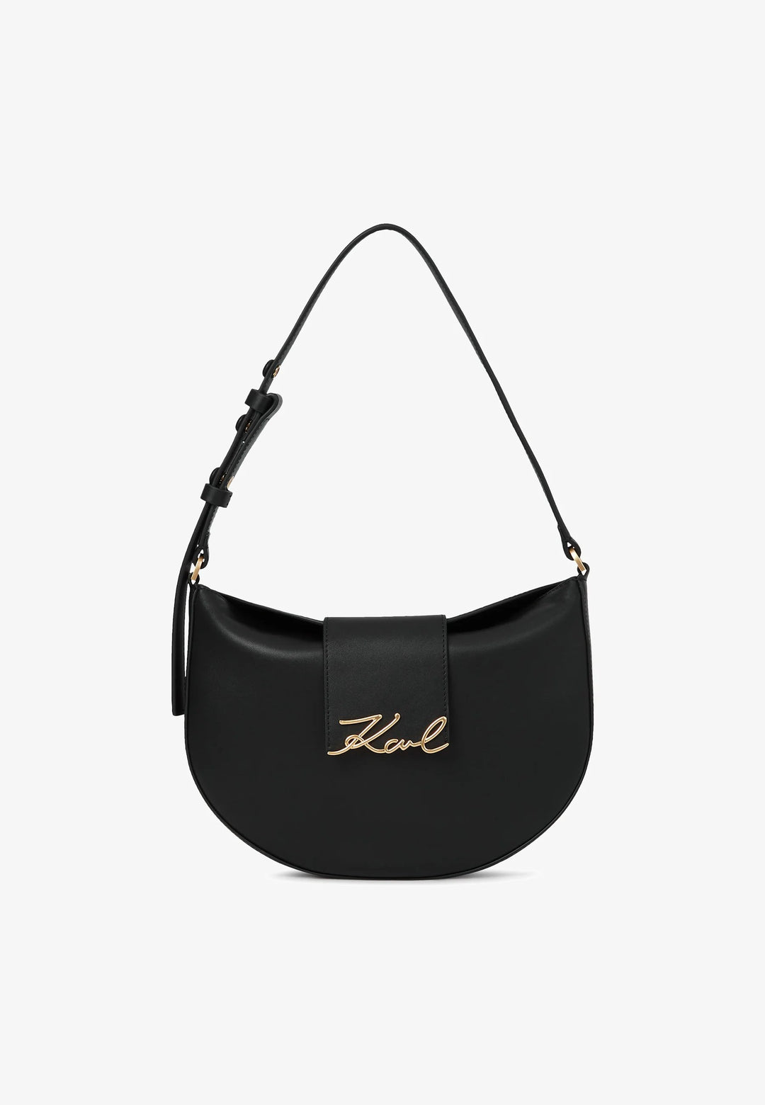 Mala de ombro Karl Lagerfeld K/Signature Preto/Dourado