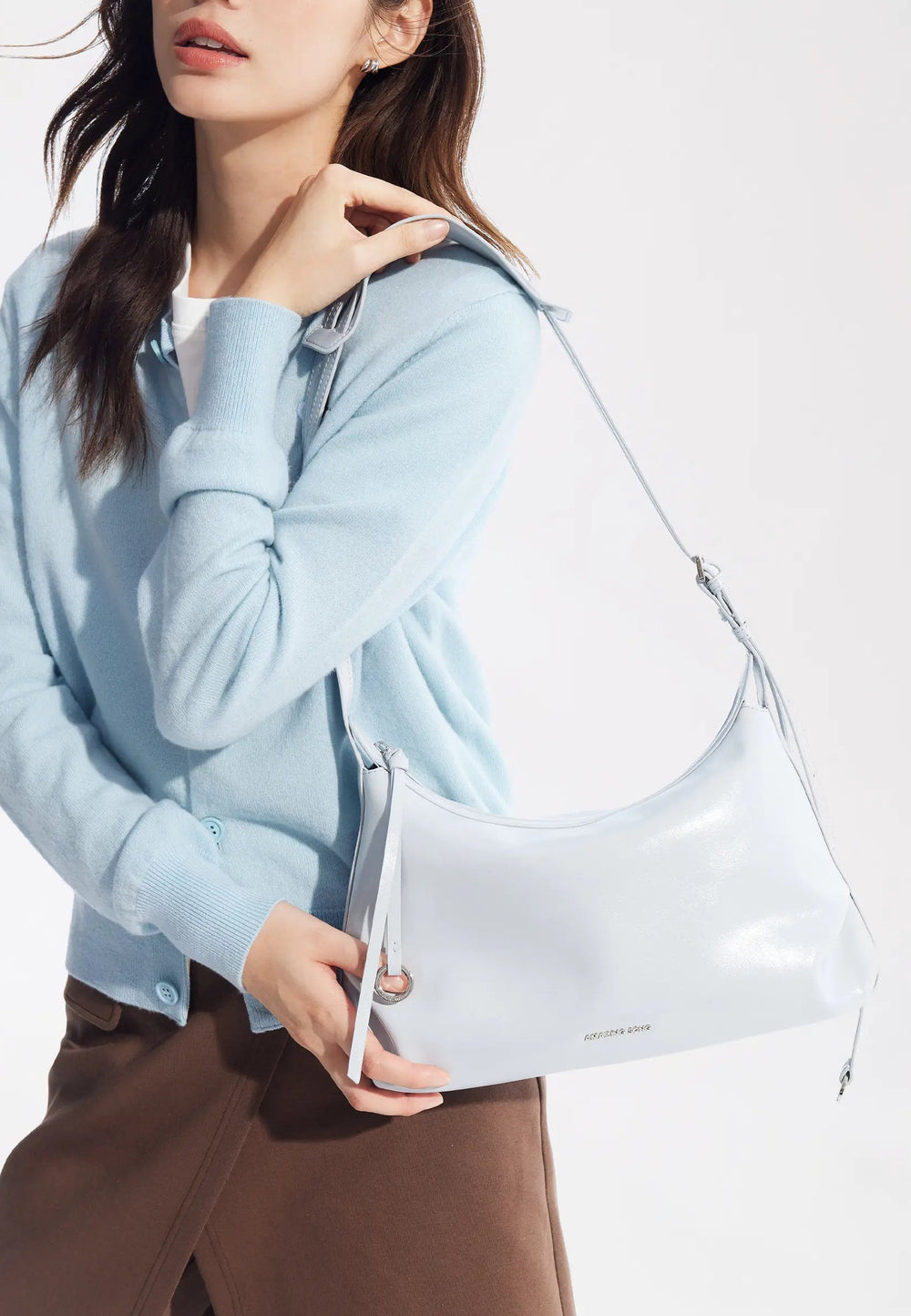 Amazing Song Sac Hobo Donut Small Bleu Brume, vue portée