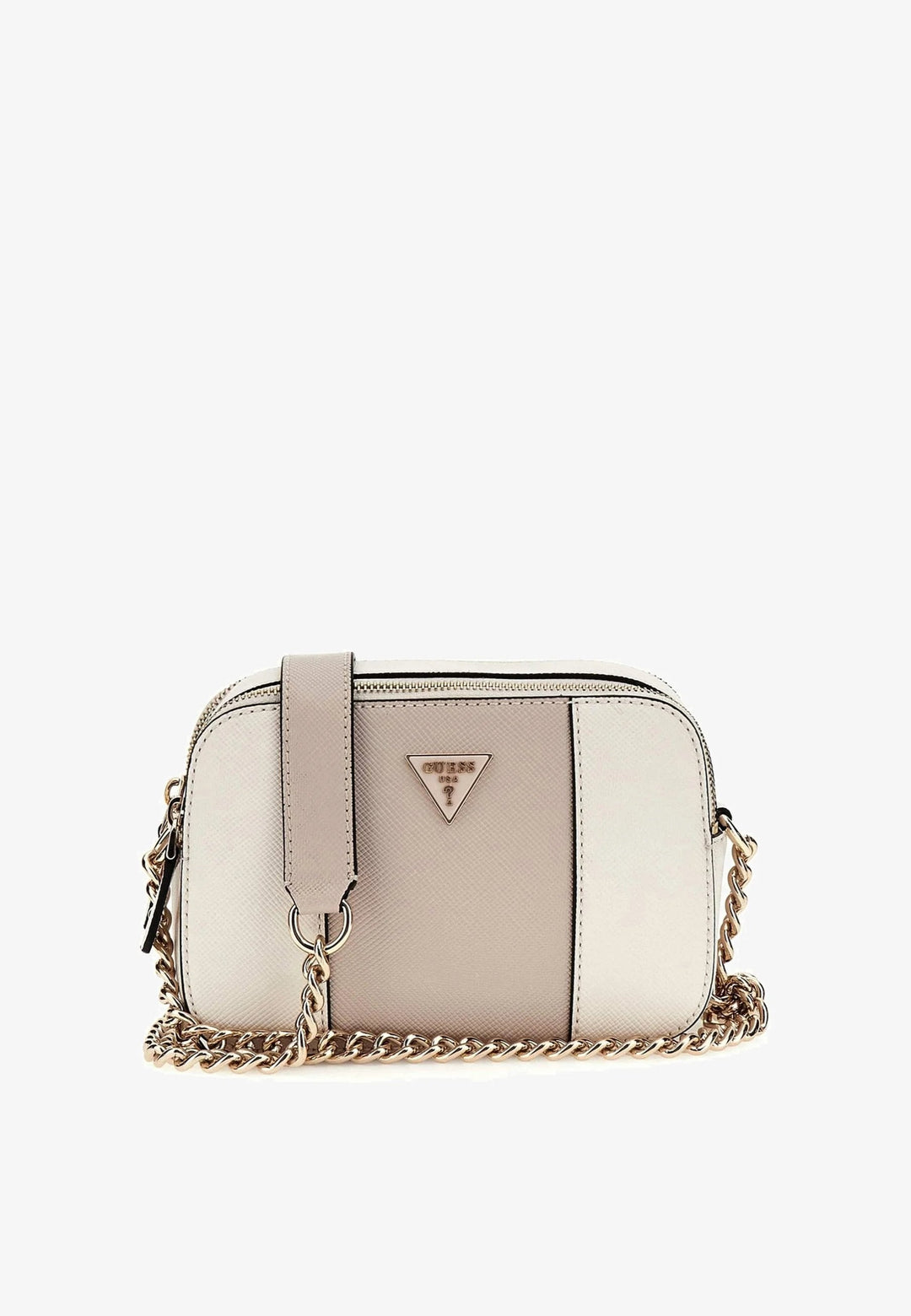 Guess Bramina Small Satche rankinė per petį Off White/Taupe