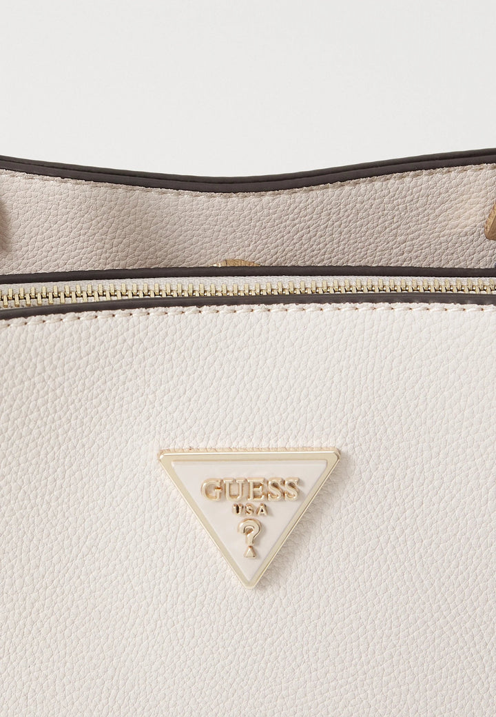 Guess Emiliya Girlfriend S Schëller Crossbody Täsch Ivory BG877809