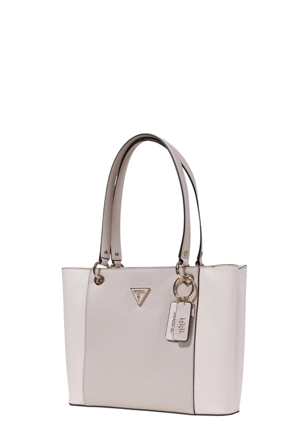 Guess Borsa a tracolla Bramina Small Satche Off White/Taupe