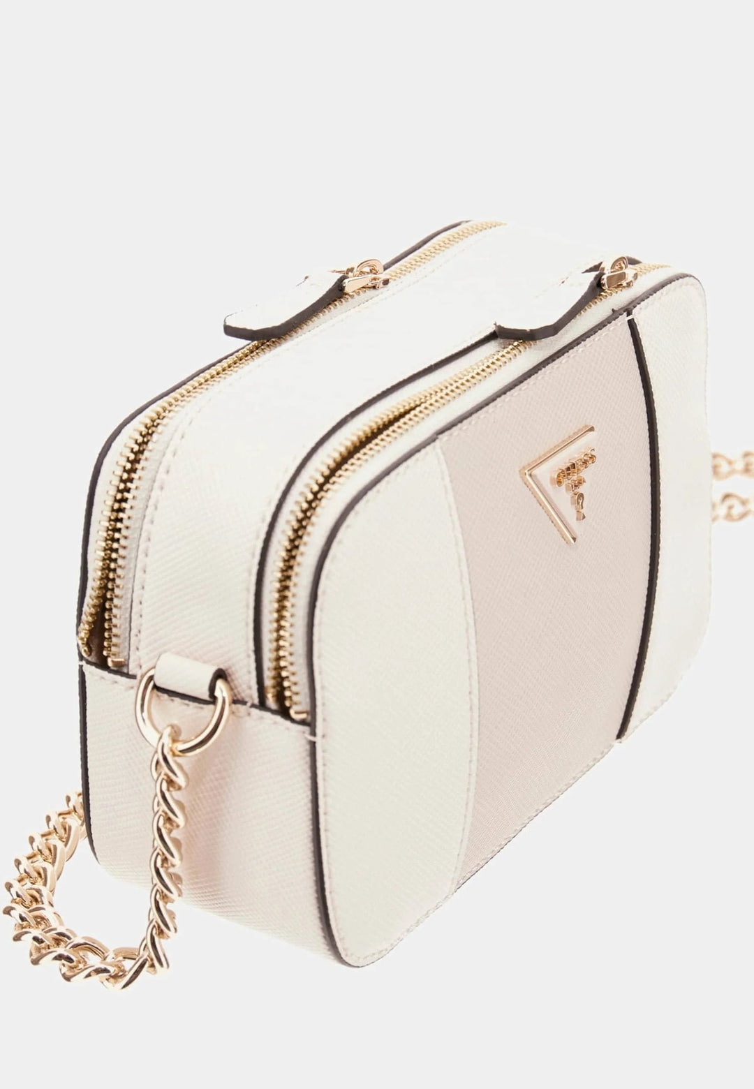 Guess Bramina Small Satche rankinė per petį Off White/Taupe