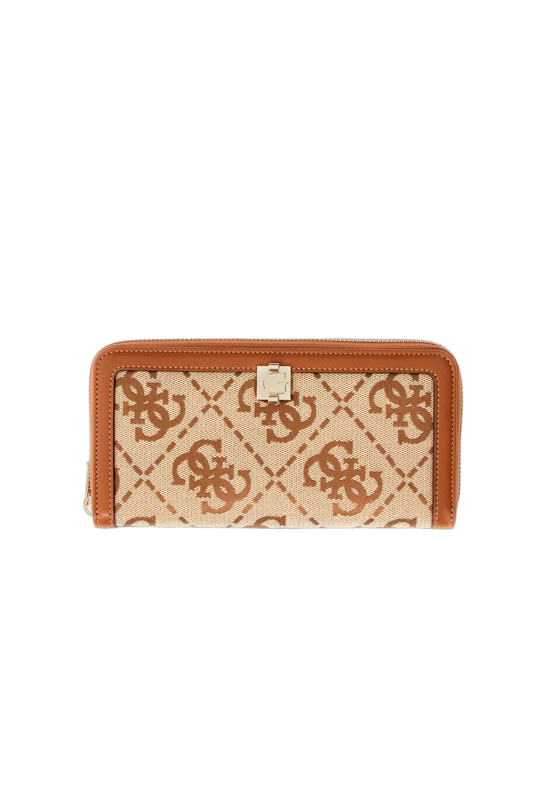 Guess Compagnon Audrey Grand Monogramme Latte Logo — vue de face