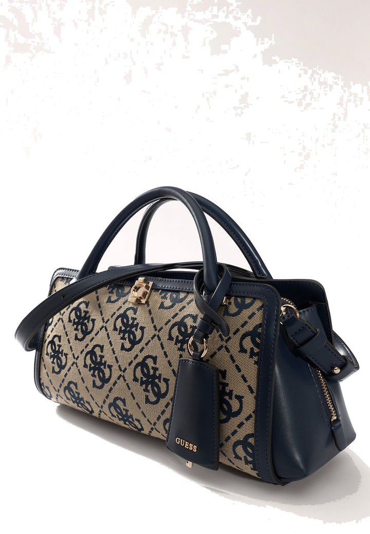 Guess Sac à Main Audrey Petit Monogramme Navy Logo — vue vue