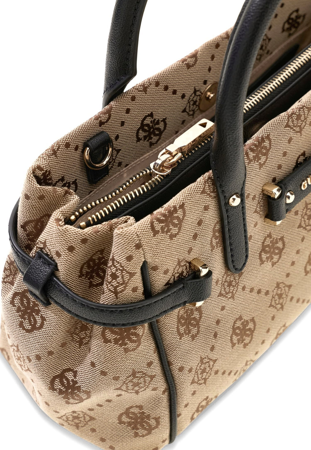 Guess Sac à Main Dorothy Petit Latte Logo/Black — vue vue