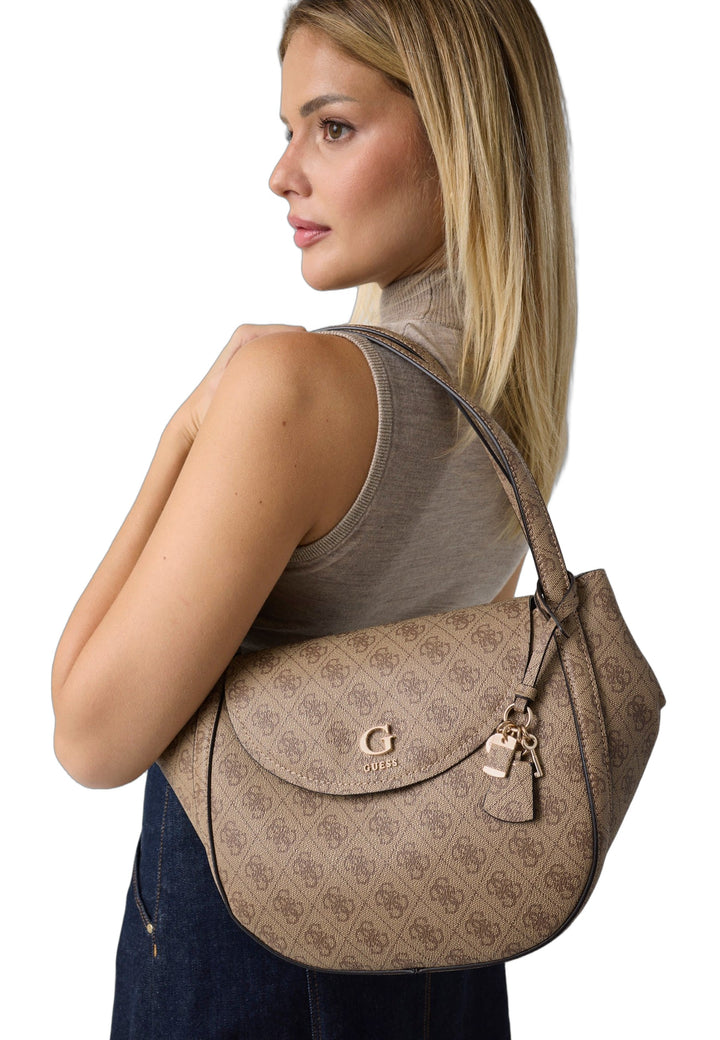 Guess Sac à Rabat Coleen Monogramme Latte Logo — vue vue