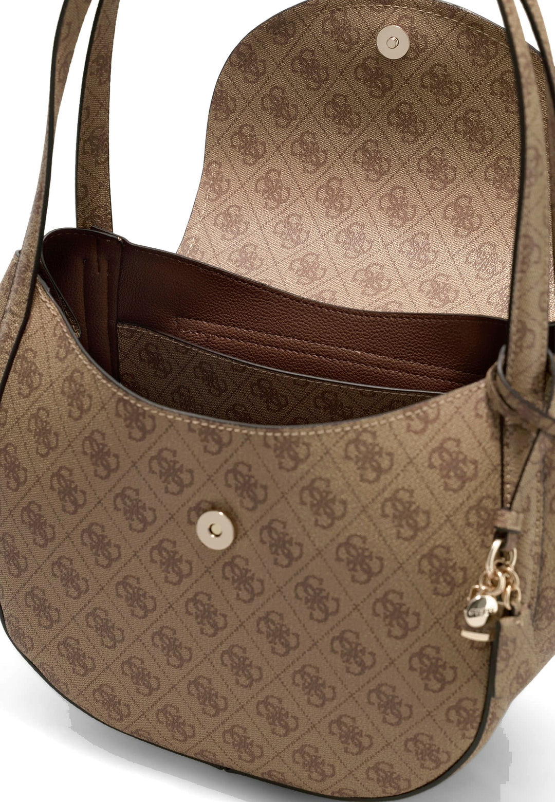 Guess Sac à Rabat Coleen Monogramme Latte Logo — vue vue alternative