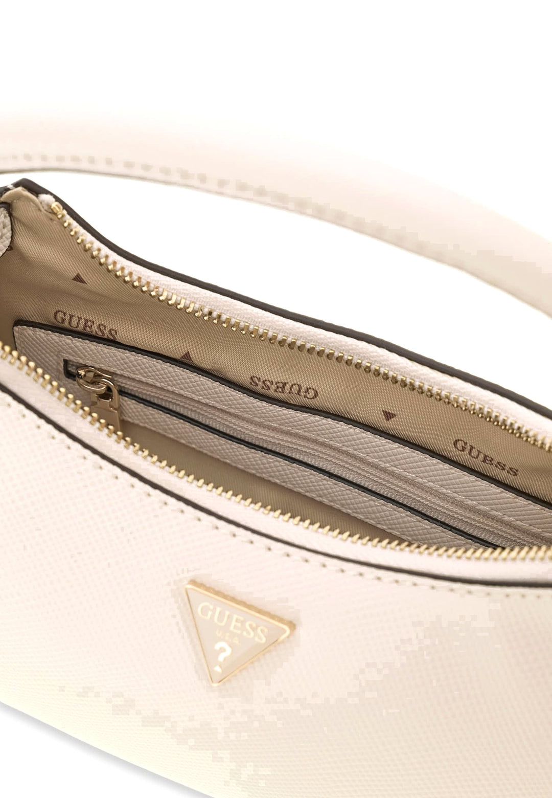 Guess Sac Hobo Gilda Mini Off White — vue vue