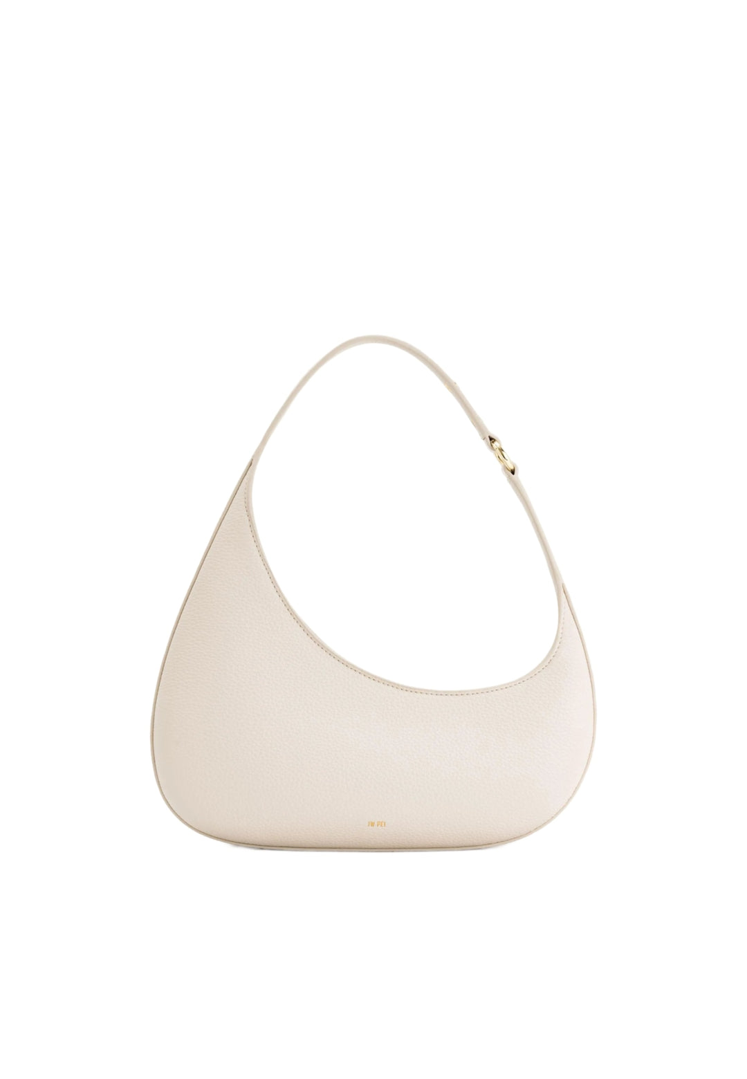 Sac bandoulière JW PEI Harlee Ivory — vue de face, simili cuir grainé