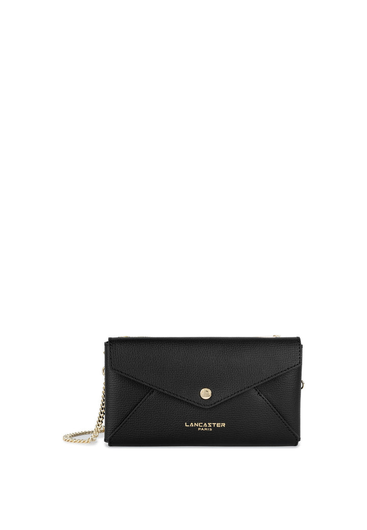 Lancaster Pochette A rabat avec pression Sierra PM Noir — vue de face