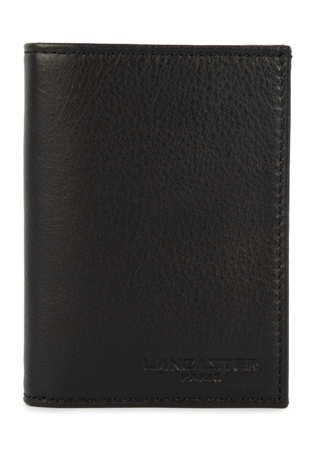 Lancaster Portefeuille Pliée Soft Vintage Homme Noir — vue de face