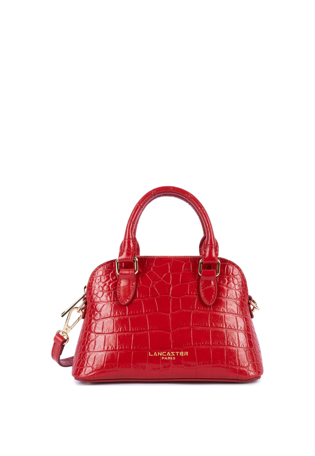 Lancaster Sac demi lune Zippé S Exo Rouge — vue de face