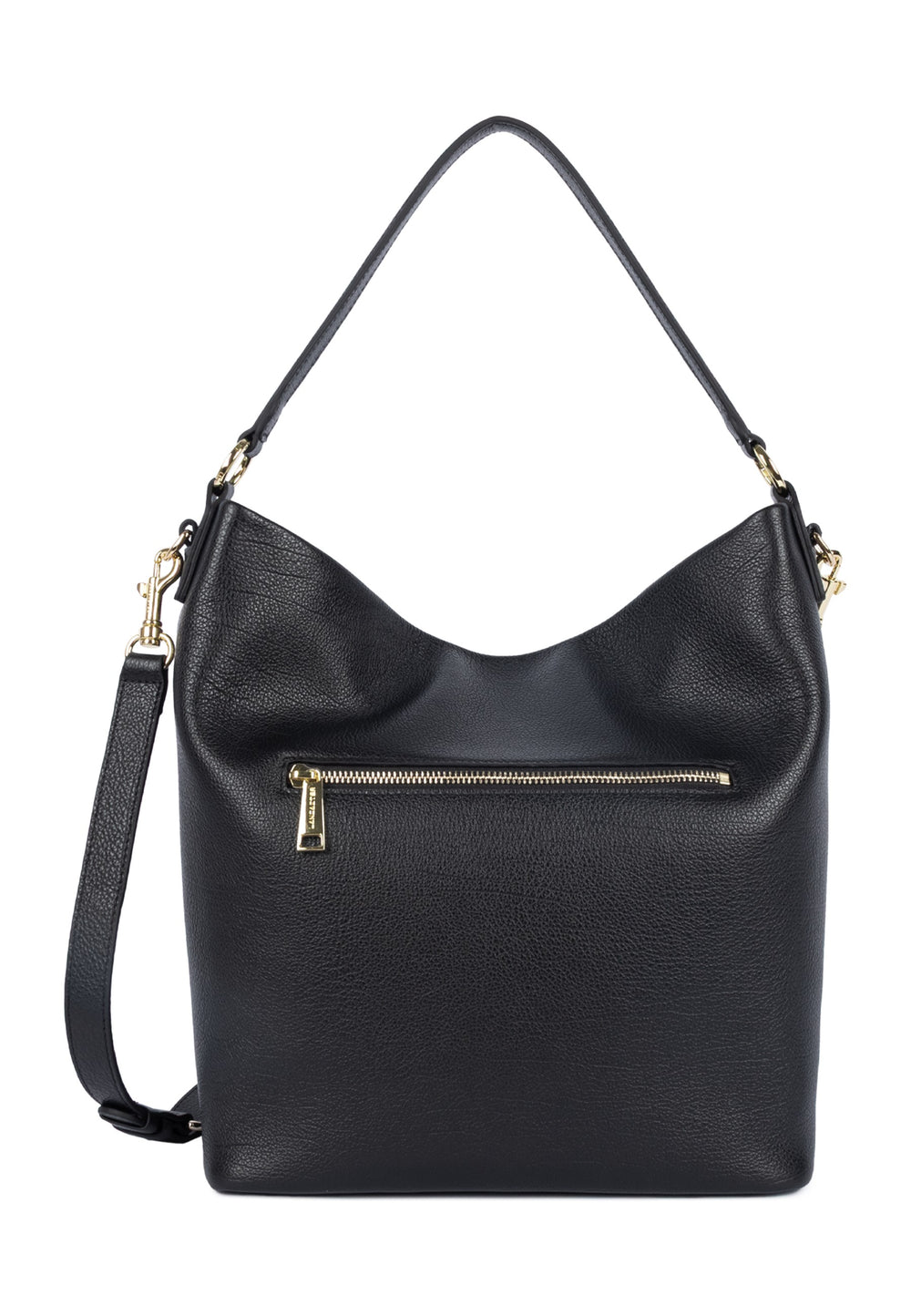 Lancaster Sac seau Zippé L Dune Noir — vue de dos