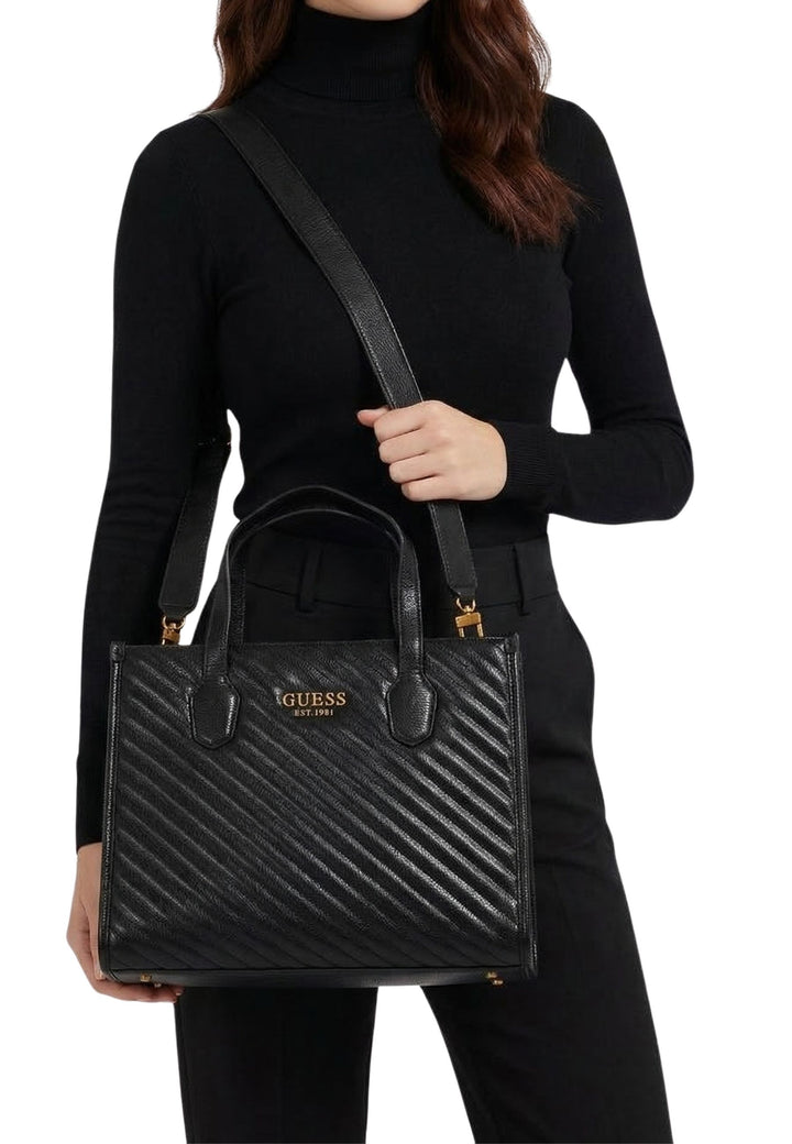 Mala Tote Guess Silvana 2 Comp Preta