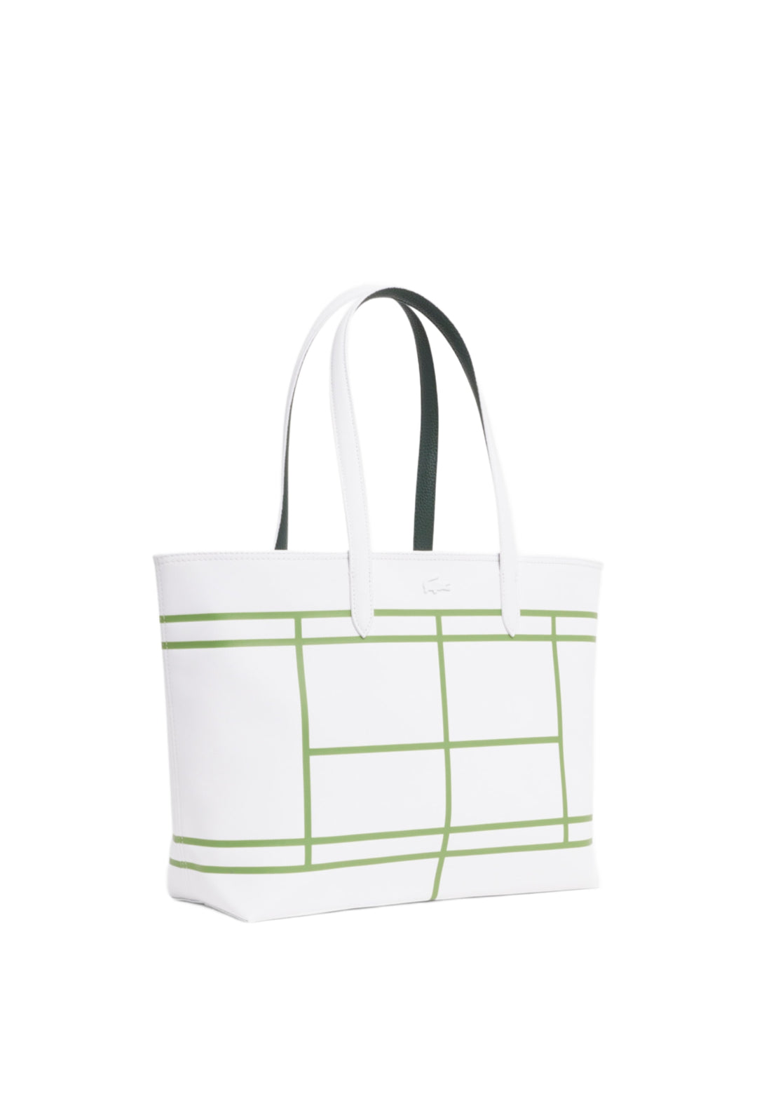 Sac cabas Anna Lacoste zippé réversible NF5250AS Blanc -- vue 5 sur 10