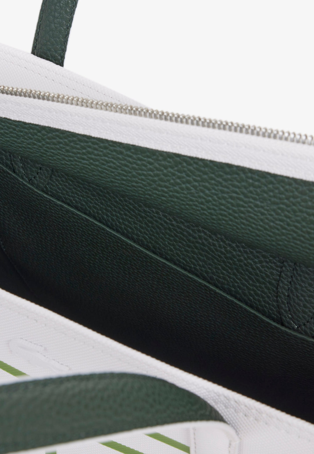 Sac cabas Anna Lacoste zippé réversible NF5250AS Blanc -- vue 7 sur 10